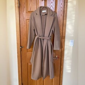 Elegant Tan Belted Coat